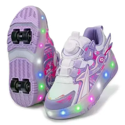 Alessio 9626 Işikli Paten Lila Kız Çocuk Ayakkabı - 1