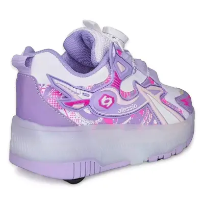 Alessio 9626 Işikli Paten Lila Kız Çocuk Ayakkabı - 5