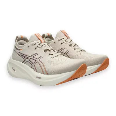 Asics 1012B601Z Gel-Nimbus 26 Koşu Bej Kadın Spor Ayakkabı - 1