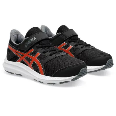 Asics 1014A299 Jolt 4 Ps Siyah-Kırmızı Erkek Çocuk Spor Ayakkabı - 1