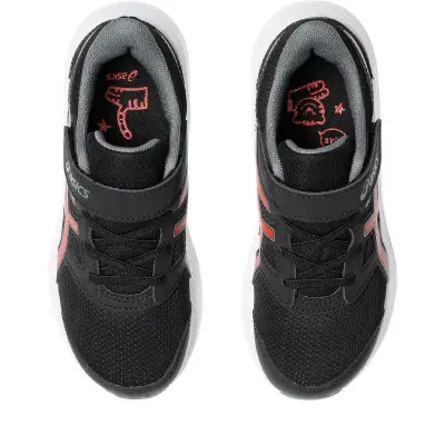 Asics 1014A299 Jolt 4 Ps Siyah-Kırmızı Erkek Çocuk Spor Ayakkabı - 3