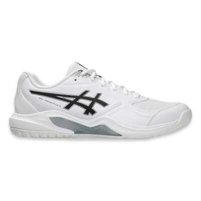 Asics 1041A543 Gel-Dedicate 9 Tenis Beyaz-Siyah Unisex Spor Ayakkabı - Asics