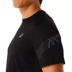 Asics 2011C734 Icon Ss Top Siyah Erkek T-Shirt - 4