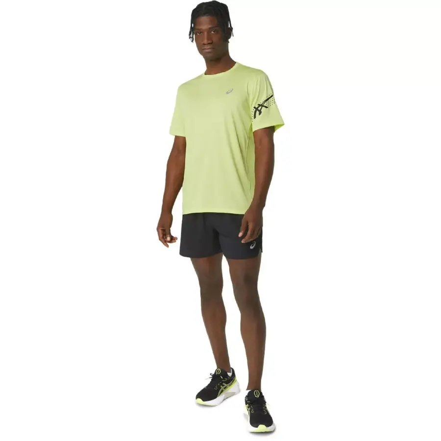 Asics 2011C734 Icon Ss Top Yeşil Erkek T-Shirt - 3