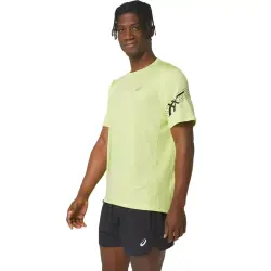 Asics 2011C734 Icon Ss Top Yeşil Erkek T-Shirt - 4