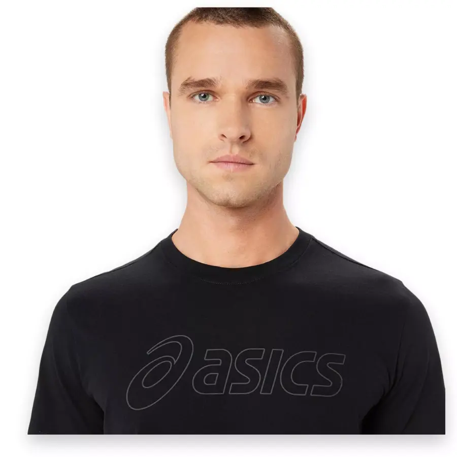 Asics 2031E188 Asics Logo Ss Tee Siyah Erkek T Shirt Ayakkab Online