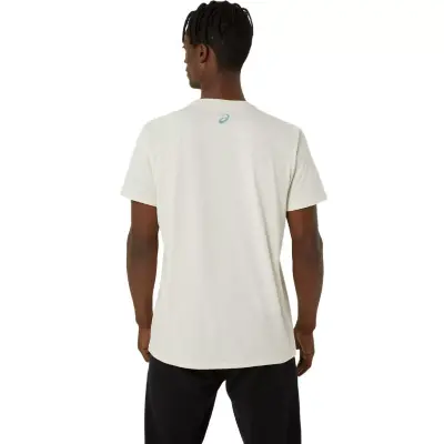 Asics 2031E659 Asics Chest Logo Ss Tee Krem Erkek T-Shirt - 3