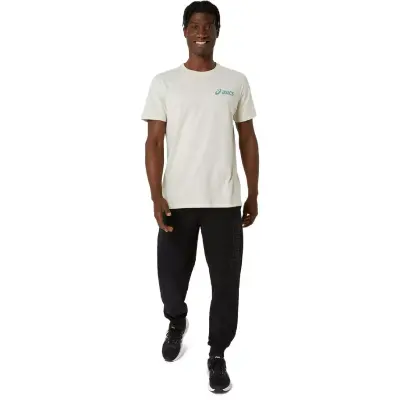 Asics 2031E659 Asics Chest Logo Ss Tee Krem Erkek T-Shirt - 5