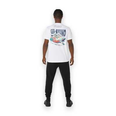Asics 2031F026 Road Graphic Ss Tee Beyaz Erkek T-Shirt - 4
