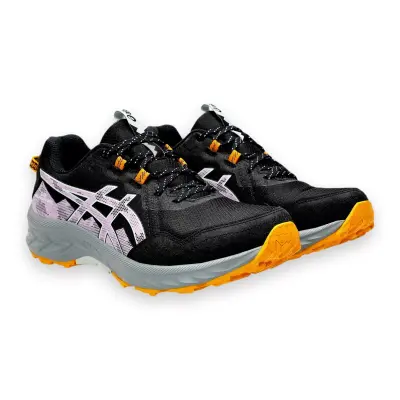 Asics Gel-Venture 10 1012B759 Koşu Siyah-Lila Kadın Spor Ayakkabı 