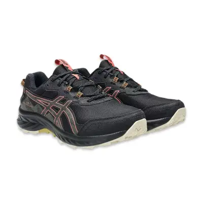 Asics Gel-Venture 10 Waterproof 1012B760 Outdoor Koşu Siyah-Mor Kadın Spor Ayakkabı - 1
