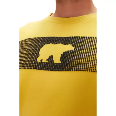 Bad Bear 19.02.12.007 Fancy Crewneck 3D Sarı Erkek Sweatshirt - 4