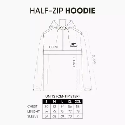 Bad Bear 19.02.27.027 Halfzip Hoodie Haki Erkek Sweatshirt - 5