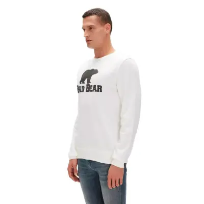 Bad Bear 20.02.12.011 Bad Bear Crewneck Beyaz Erkek Sweatshirt - 2