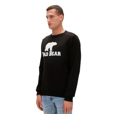 Bad Bear 20.02.12.011 Bad Bear Crewneck Siyah Erkek Sweatshirt - 2