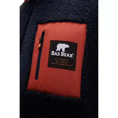 Bad Bear 23.02.29.009 Ryan Full-Zip Plush Lacivert Erkek Ceket - 5