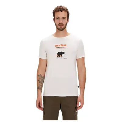 Bad Bear 24.01.07.021 Derek Kırık Beyaz Unisex T-Shirt - 1