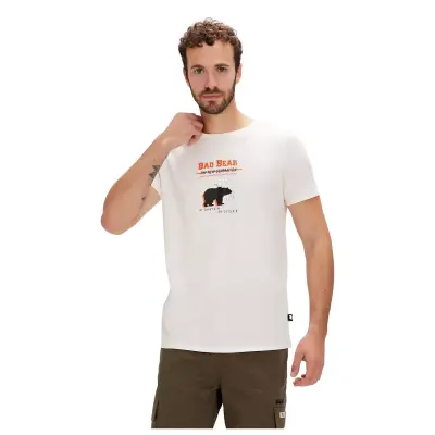 Bad Bear 24.01.07.021 Derek Kırık Beyaz Unisex T-Shirt - 2