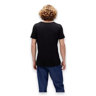 Bad Bear 394 18.01.07.012 V-Neck Siyah Unisex T-Shirt - 4