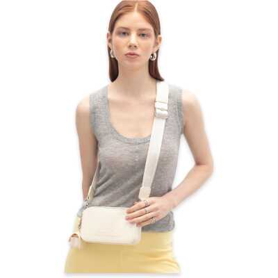 Benetton Bnt_1704 11X18X4 Çapraz Bej Kadın Çanta - benetton (1)