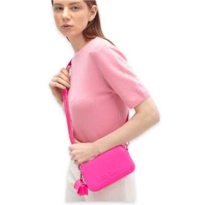 Benetton Bnt_1704 11X18X4 Çapraz Fuşya Kadın Çanta - benetton