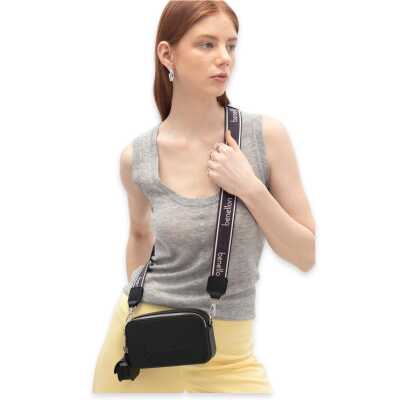 Benetton Bnt_1704 11X18X4 Çapraz Siyah Kadın Çanta - benetton (1)