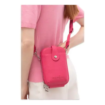 Benetton Bnt_1709 20X13X6 El Fuşya Kadın Çanta 