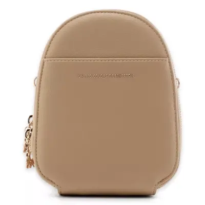 Benetton Bnt_1710 20X15X4,5 El Kahve-Beyaz Kadın Çanta 