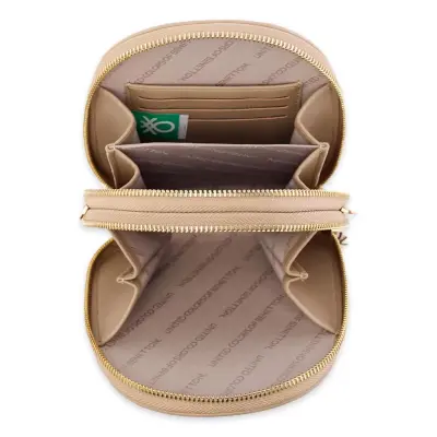 Benetton Bnt_1710 20X15X4,5 El Kahve-Beyaz Kadın Çanta - 4