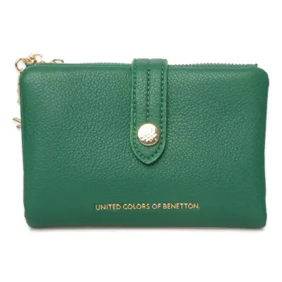 Benetton Bnt_1719 9X13X3 Yeşil Kadın Cüzdan 