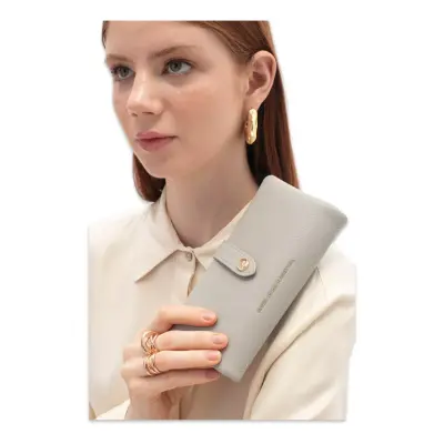 Benetton Bnt_1720 9X19X3 Gri Kadın Cüzdan 