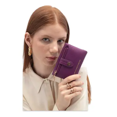 Benetton Bnt_1722 9X13X3 Bordo Kadın Cüzdan 