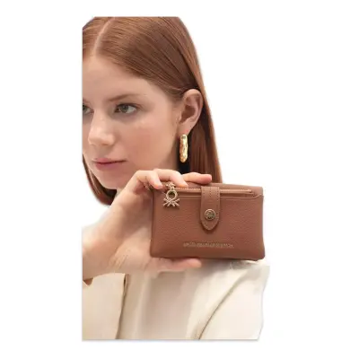 Benetton Bnt_1722 9X13X3 Camel Kadın Cüzdan 