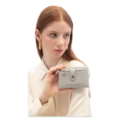 Benetton Bnt_1722 9X13X3 Gri Kadın Cüzdan 