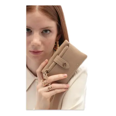 Benetton Bnt_1722 9X13X3 Kum Kadın Cüzdan 