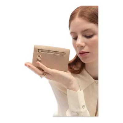 Benetton Bnt_1722 9X13X3 Kum Kadın Cüzdan - benetton (1)