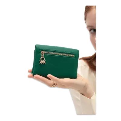 Benetton Bnt_1722 9X13X3 Yeşil Kadın Cüzdan - benetton (1)