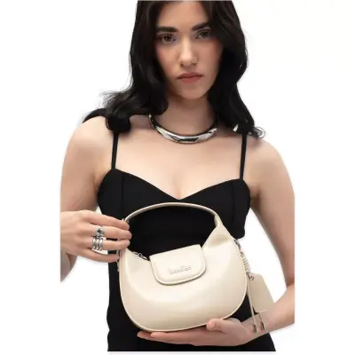 Benetton Bnt_1751 20X21X9 El Bej Kadın Çanta 