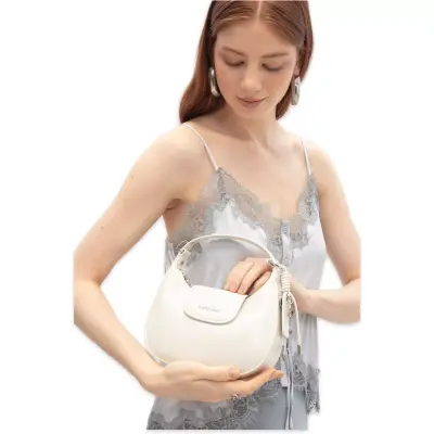 Benetton Bnt_1751 20X21X9 El Beyaz Kadın Çanta - 1