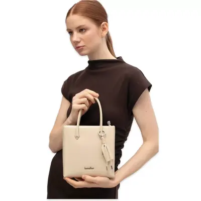 Benetton Bnt_1753 20X19X8 El Bej Kadın Çanta - 1