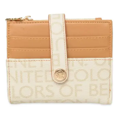 Benetton Bnt_1757 9X11,5X2 Bej Unisex Cüzdan 