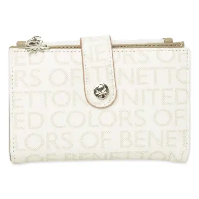 Benetton Bnt_1759 9X14X2 Beyaz Unisex Cüzdan 