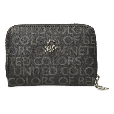 Benetton Bnt_1760 10X14,5X3 Siyah Unisex Cüzdan 