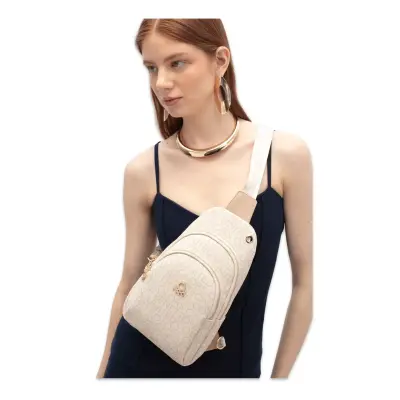 Benetton Bnt_1766 28,5X16,5X6 Çapraz Bej Kadın Çanta - 1