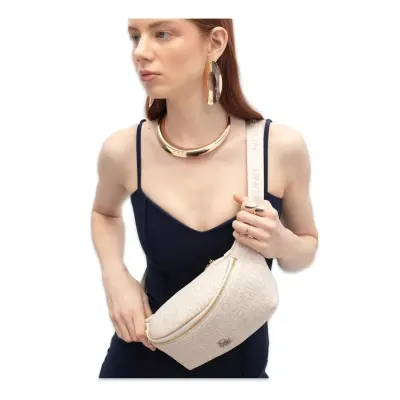 Benetton Bnt_1767 7X30X14 Bel Bej Kadın Çanta 