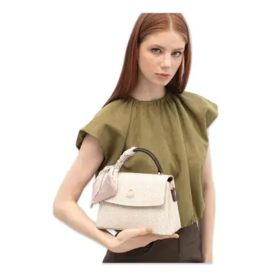 Benetton Bnt_1771 16X23X10 El Bej Kadın Çanta - 1