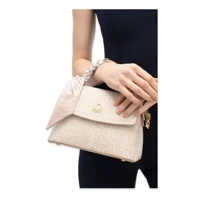 Benetton Bnt_1771 16X23X10 El Bej Kadın Çanta 