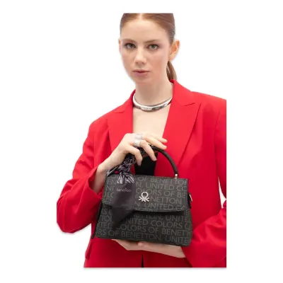 Benetton Bnt_1771 16X23X10 El Siyah Kadın Çanta 