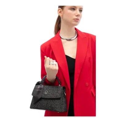Benetton Bnt_1771 16X23X10 El Siyah Kadın Çanta - 2
