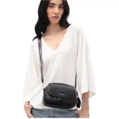 Benetton Bnt_1777 15X19X9 Çapraz Siyah Kadın Çanta 